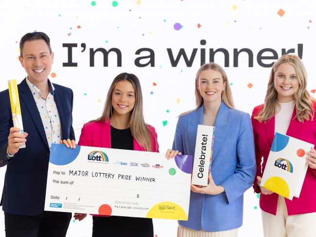 The Lott's spokespeople Matt Hart, Khat McIntyre, Eliza Wregg and Anna Hobdell. Picture: Supplied