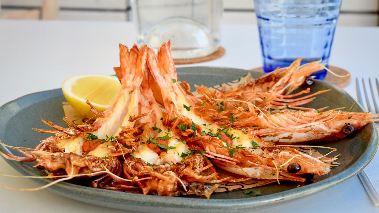 Chiosco by Ormeggio’s grilled split king prawns. Picture: Jenifer Jagielski