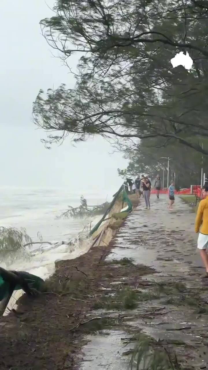 TikTok influencer reveals destruction of Gold Coast beaches by Cyclone Alfred