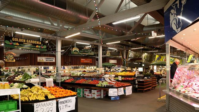 The Camberwell Fresh Food Market has continued to run during the shutdown. Picture: Hamish Blair