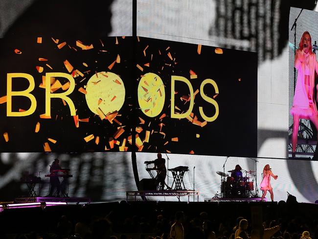 Broods get the big stage. All of the stage. Picture: Paul Kane/Getty Images.