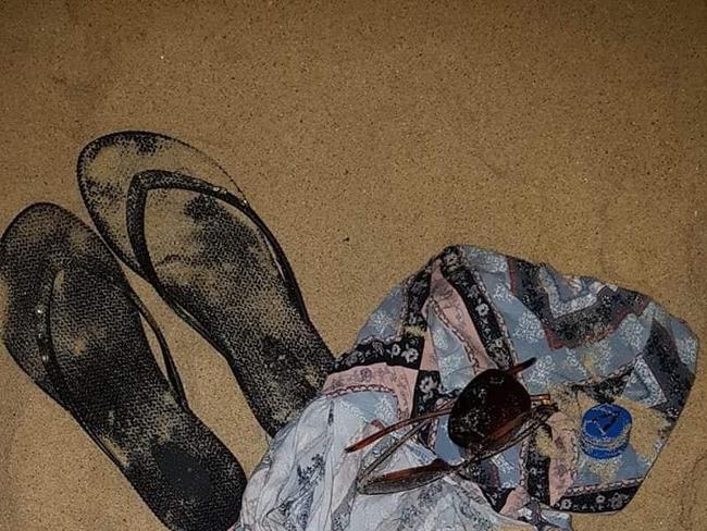 A woman's clothing was found on South Beach on monday evening. Picture: supplied