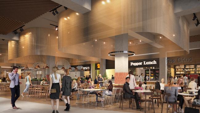 An artist impression of M-City's dining hall to open later this year. Picture: Supplied