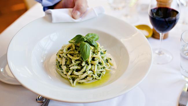 The perfect pesto, this one from Lucio’s Restaurant in Sydney’s Paddington. Picture: Nikki Short