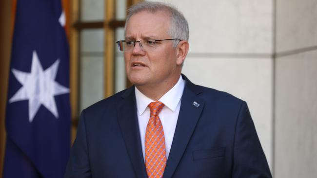 Prime Minister Scott Morrison on Thursday. Picture: NCA NewsWire/Gary Ramage