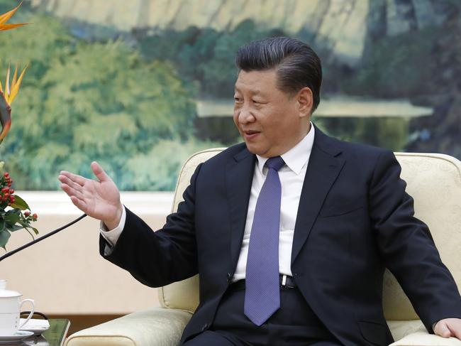 BEIJING, CHINA - OCTOBER 16:  China's President Xi Jinping speaks during a meeting with former New Zealand Prime Minister John Key at the Great Hall of the People on October 16, 2019 in Beijing, China.  (Yukie Nishizawa-Pool/Getty Images)