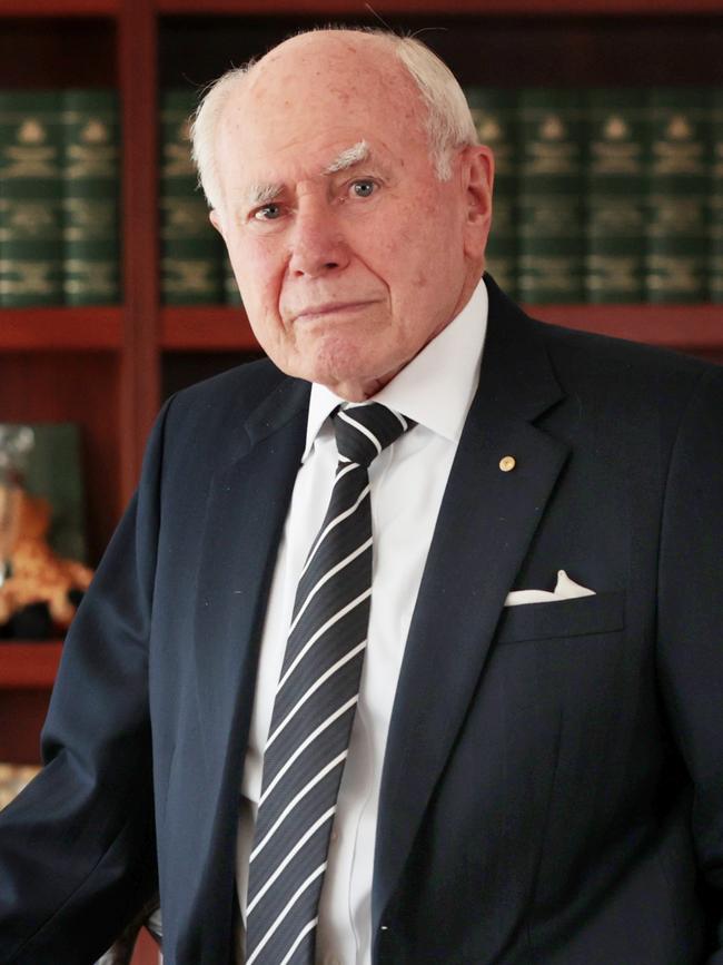 Former prime minister John Howard in his Sydney office. Picture: Jane Dempster