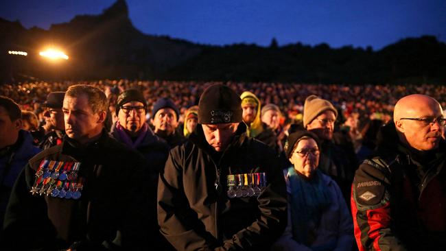 This year’s crowd at Anzac Cove will be well down on that on the 100-year anniversary in 2015, due to security concerns. Picture: Gokhan Tan/Getty Images