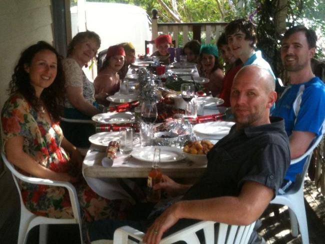 Their last Christmas Day together. Hours after this photo was taken, Rachael and their three daughters perished in the house fire.