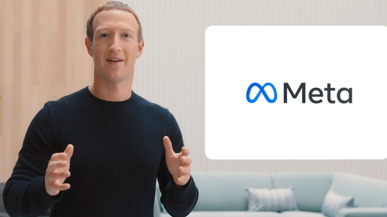 Facebook chief executive Mark Zuckerberg announces Meta rebrand. Source: The Australian.