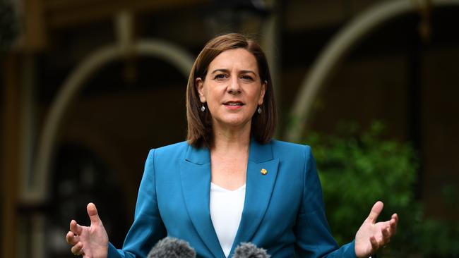 LNP leader Deb Frecklington piled pressure on the State Government for a recovery road map with her own four-stage plan (AAP Image/Dan Peled).