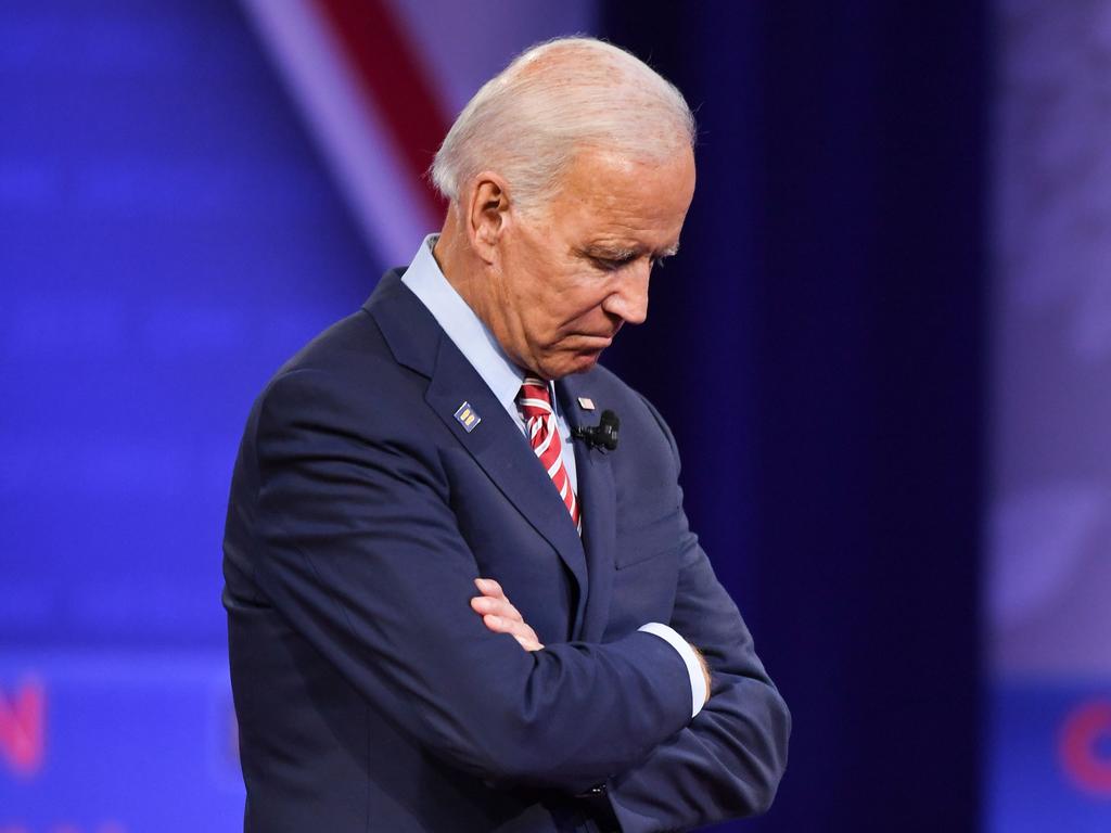 Joe Biden’s campaign has been weighed down by corruption allegations involving his son. Picture: AFP