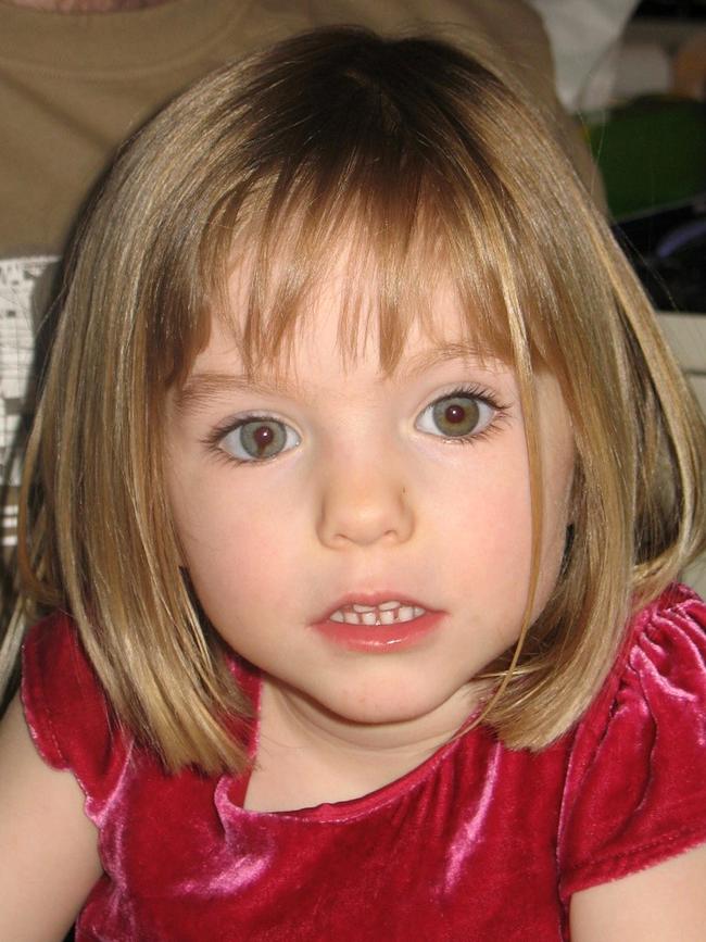 Madeleine McCann disappeared from her parents holiday apartment in Portugal in 2007. Picture: Metropolitan Police / AFP