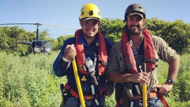 Chris Wilson (left) and Matt Wright were co-stars on the Outback Wrangler TV show. Picture: Instagram