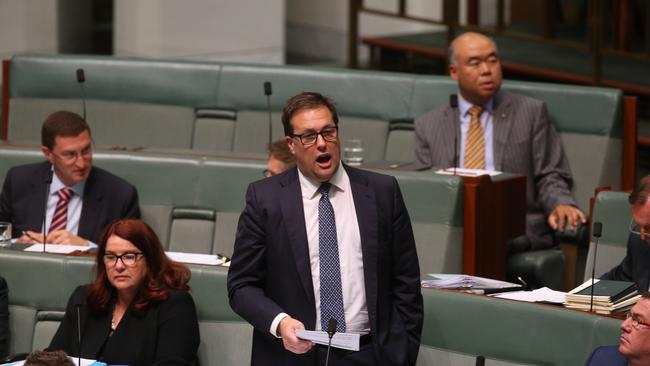 Jason Falinski in Question Time in the House of Representatives Chamber. Picture: Kym Smith