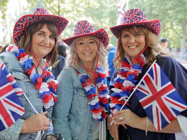 Crowds gathered early to get a front-row seat to the party. Picture: Getty Images