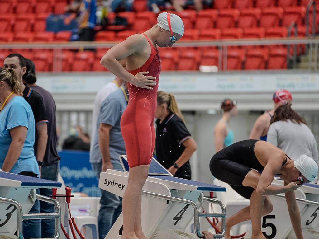 Mollie O'Callaghan at the NSW state open.