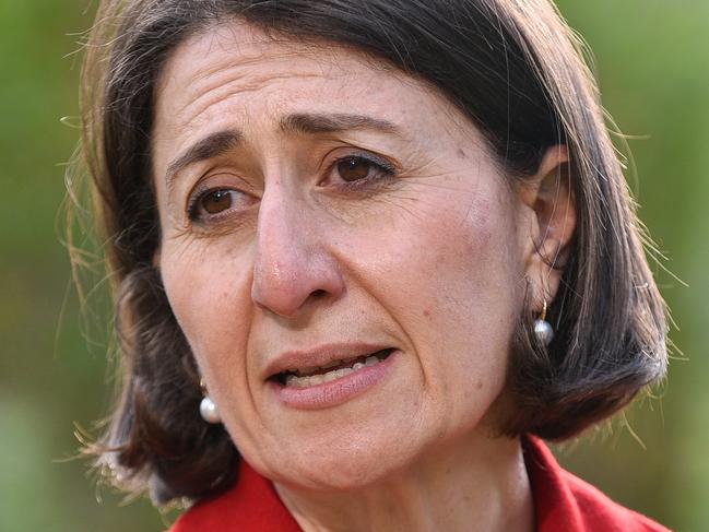 NSW Premier Gladys Berejiklian announced a lockdown for all of greater Sydney on Saturday. Picture: NCA NewsWire / Flavio Brancaleone