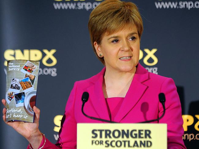 Scottish First Minister Nicola Sturgeon is again pushing for Scottish independence. Picture: AFP/Andy Buchanan