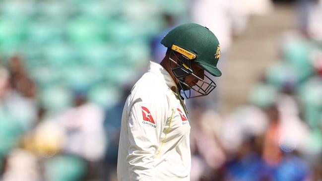 Usman Khawaja was just the start of the rot. Photo by Robert Cianflone/Getty Images