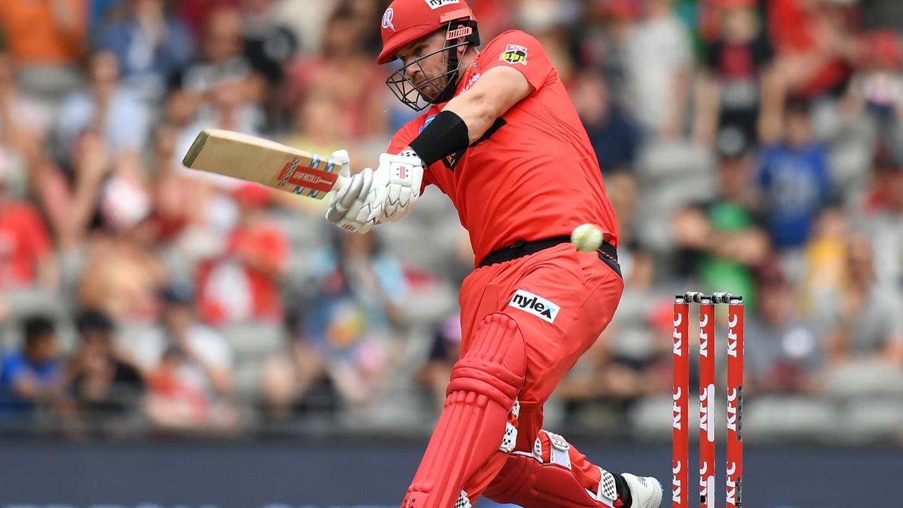 Big Bash star Aaron Finch will have extra time for smashing sixes this year. Picture: Morgan Hancock/Getty Images