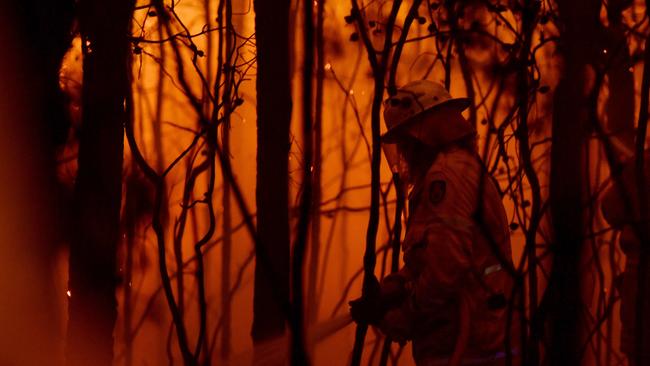 Fires burned across large areas of NSW. Picture: Sam Mooy/Getty Images