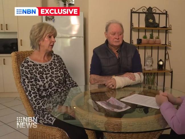 Karen and John Gowans speak out following Ruby’s death. Picture: Channel 9