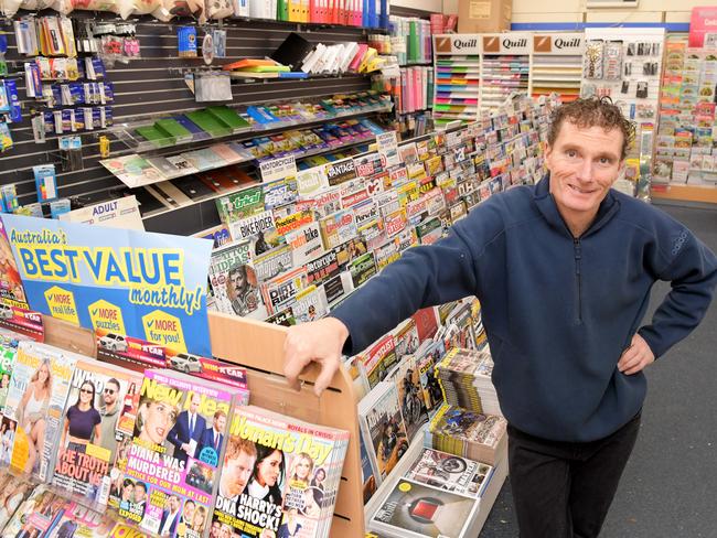 Southlands Newsagency owner Greg Gow hopes the plan will rejuvenate the “tired-looking” centre.