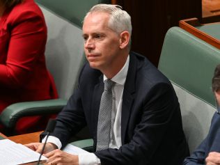 CANBERRA, AUSTRALIA, NewsWire Photos. FEBRUARY 14, 2024: Andrew Giles, Minister for Immigration, Citizenship, Migrant Services and Multicultural Affairs during Question Time at Parliament House in Canberra. Picture: NCA NewsWire / Martin Ollman
