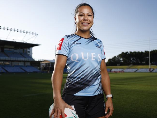 Sharks captain Tiana Penitani at PointsBet Stadium. Picture: Richard Dobson