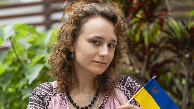 Dasha is a young Ukrainian refugee living in Brisbane, Friday, January 17, 2025. Picture: Kevin Farmer