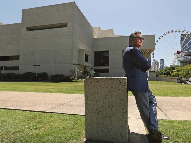 Head of the Queensland Performing Arts Centre John Kotzas outside the main building at South Bank in Brisbane last year. Picture: Lyndon Mechielsen