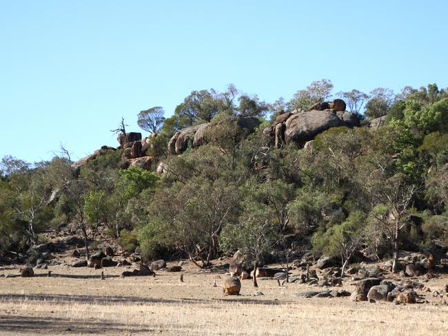 Eugowra Rocks near the site of the heist. Picture: Supplied