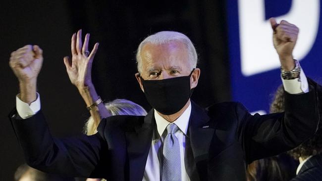 Joe Biden’s message, along with his future vice-president, Kamala Harris, is to represent and honour all shades of American opinion and people. Picture: AFP