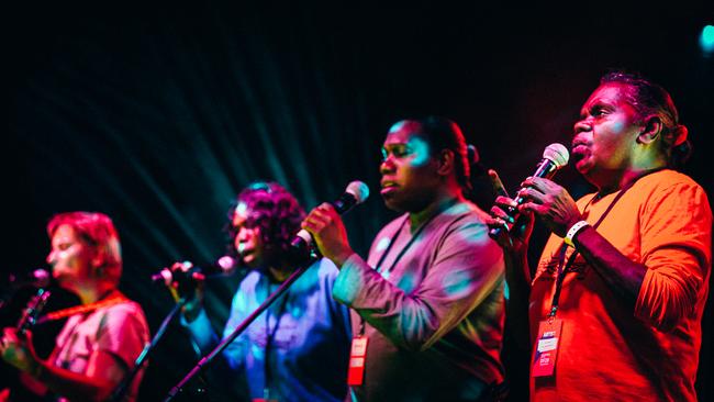 WOMADelaide 2023. Ripple Effect Band. Picture: Benjamin Warlngundu Bayliss, supplied