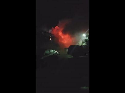 ‘Residents screaming’: Inferno destroys two-storey house 