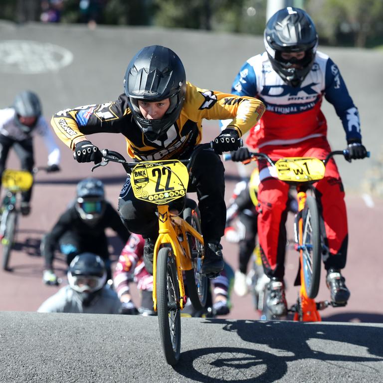 Nerang BMX national series this weekend. Photo of Tyson Kenny in the 14 yrs boys final. Photo by Richard Gosling