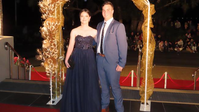 Jessie Etherington &amp; Andy Ritter at the Xavier Catholic College formal.