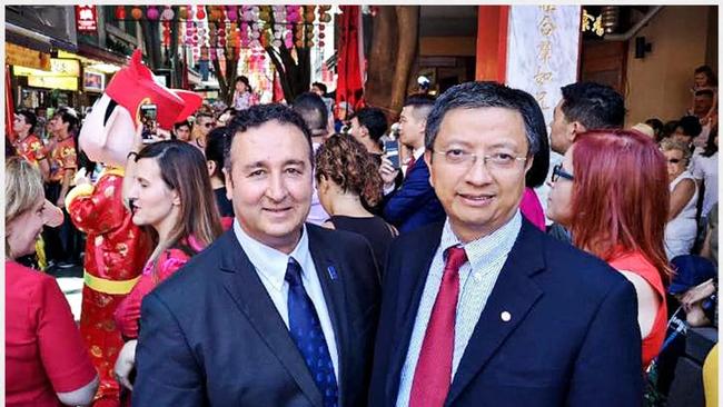 John Zhang has been implicated in the raids targeting Labor MP Shaoquett Moselmane.