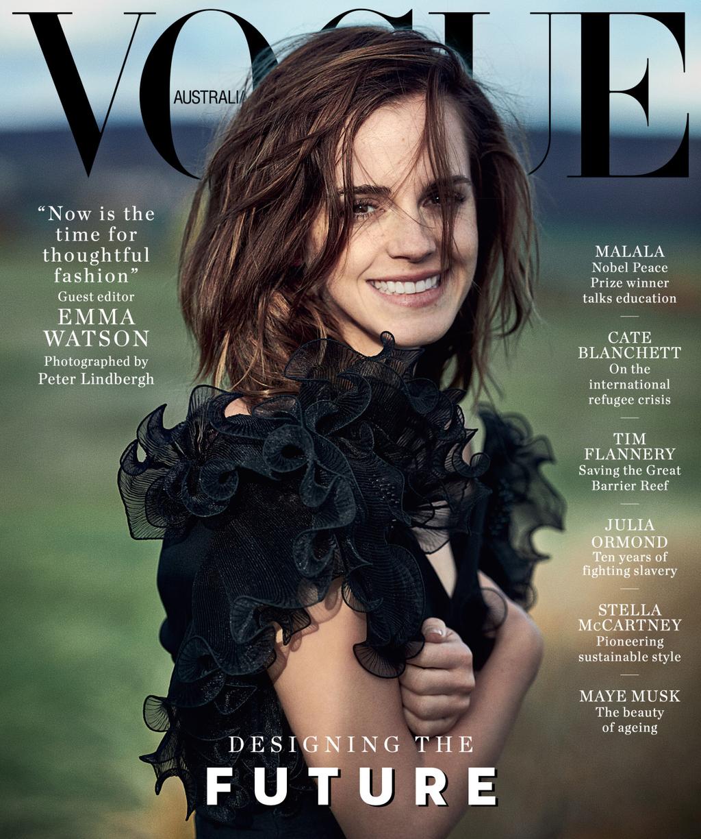 Emma Watson Vogue Australia Cover Shoot By Peter Lindbergh