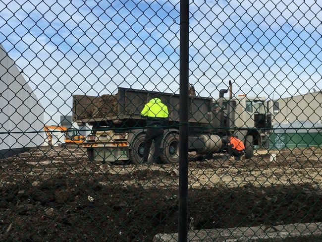 A concerned resident took photos of the contractors dumping the soil in 2022. Picture: Supplied.