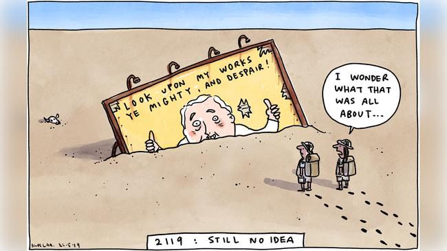 Jon Kudelka Letters Cartoon for 22-05-2019Version: Letters Cartoon  (1280x720 - Aspect ratio preserved, Canvas added)COPYRIGHT: The Australian's artists each have different copyright agreements in place regarding re-use of their work in other publications.Please seek advice from the artists themselves or the Managing Editor of The Australian regarding re-use.