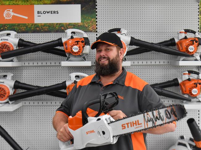 Managing director James Beaumont at the new Kirwan Stihl shop. Picture: Evan Morgan