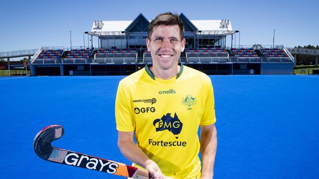 Eddie Ockenden will lead the Kookaburras into his fourth World Cup. (Photo by Mark Brake/Getty Images for Hockey Australia)