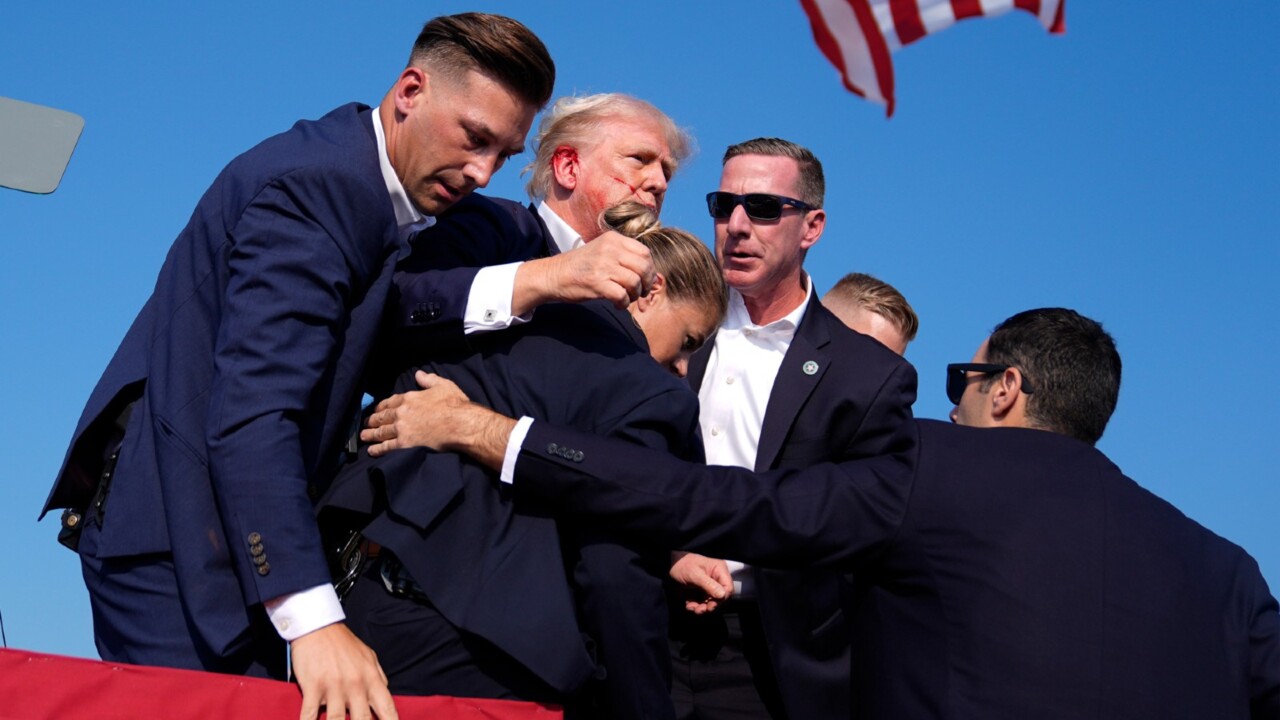 Donald Trump rushed off stage after shots fired at rally The Weekly Times