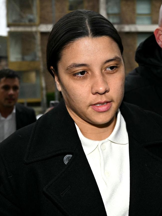 Australian striker Sam Kerr was found not guilty of making a racist comment to a London cop. Picture: Justin Tallis/AFP