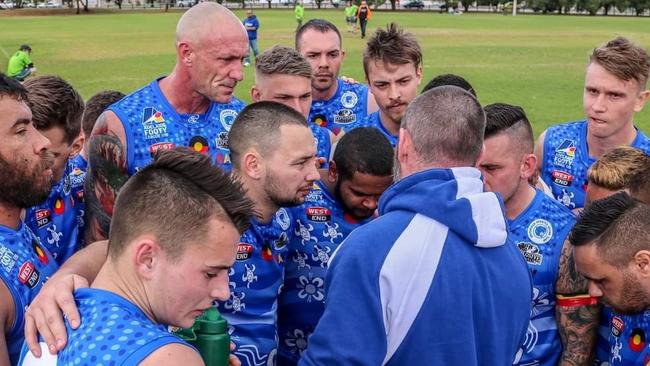 Smithfield Football Club's men's division five team during the club’s most recent season (2020). Picture: Supplied, Smithfield Football Club