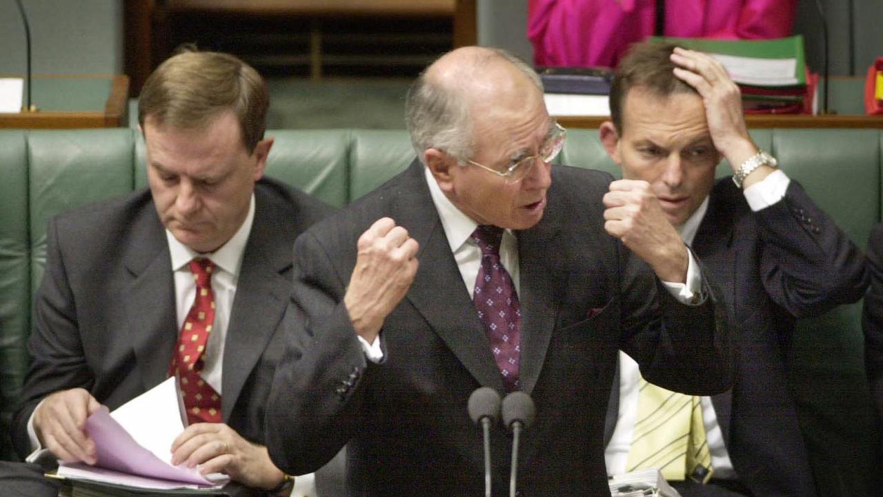 Former prime minister John Howard, pictured in May 2001, and his government had a ‘nuanced view’ on climate change.