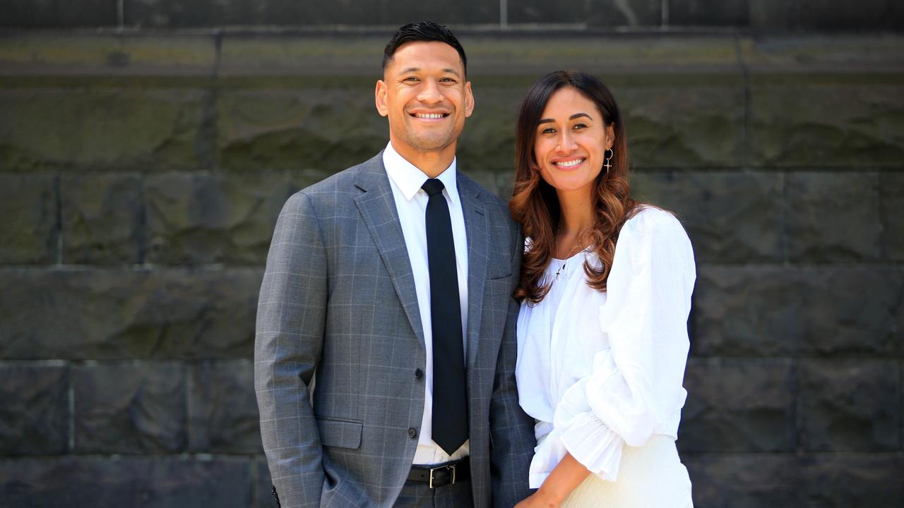 Israel Folau’s wife Maria has slammed the NRL. Picture: Aaron Francis/The Australian.