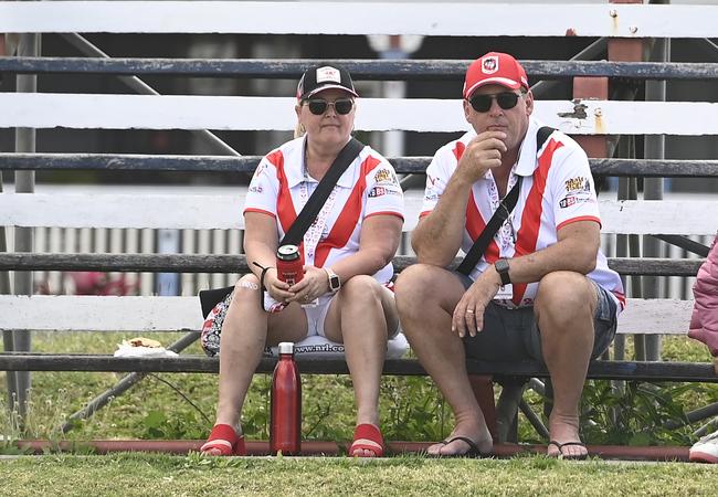 Dragons fans stranded at Browne Park, Rockhampton (Photo by Ian Hitchcock/Getty Images)